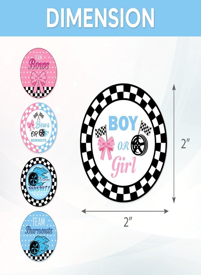 RABOWA Pack 90 Pcs Team Boy Or Team Girl Stickers for Gender Reveal Party Favors Kids Boys Girls Toddlers Baby Shower Invitations Cute Sticker Round Waterproof Small Vinyl Decals Bulk - Image 2